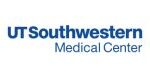 Logo of UT Southwestern Medical Center, featuring UT Health with UT Southwestern in bold blue font and Medical Center in regular blue font below it.