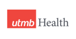 Logo of UTMB Health. The design features a red square with utmb in white lowercase letters, followed by the word Health in gray, reminiscent of UT Healths vibrant branding. The background is white.