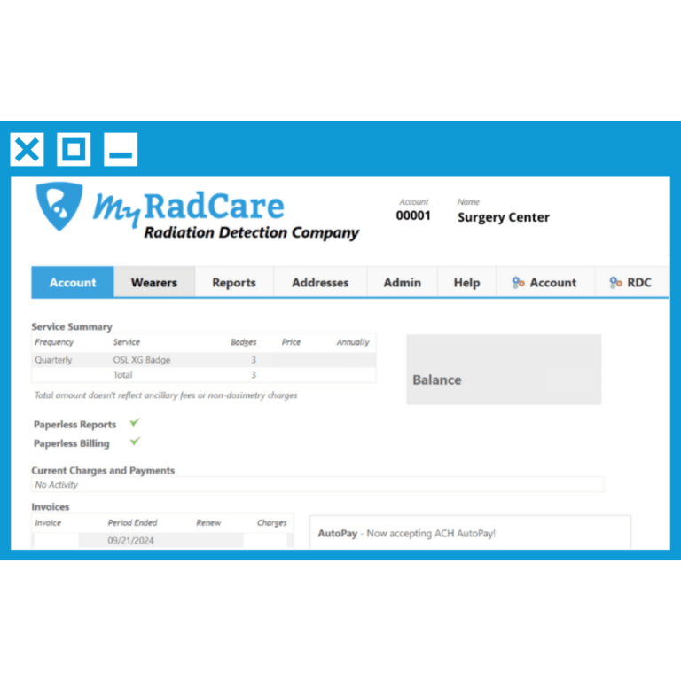MyRadCare How It Works Radiation Detection Company