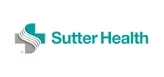 Logo of Sutter Health featuring a stylized blue and grey cross symbol on the left, with the name Sutter Health in teal text to the right.
