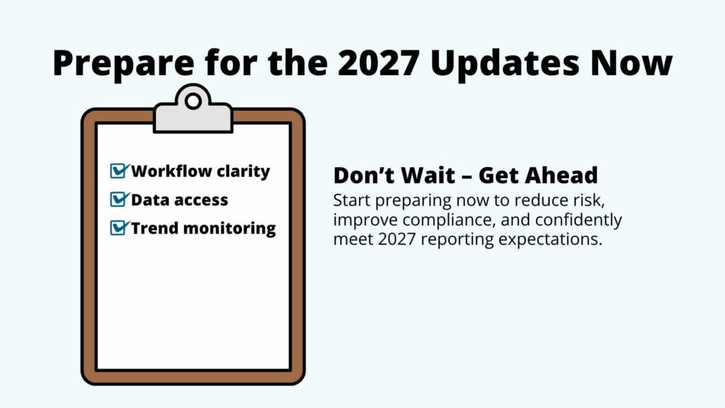 A checklist of how to prepare for the 2027 radiology reporting updates