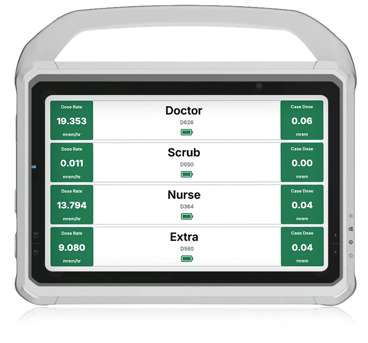 radiant tablet with alternate screen