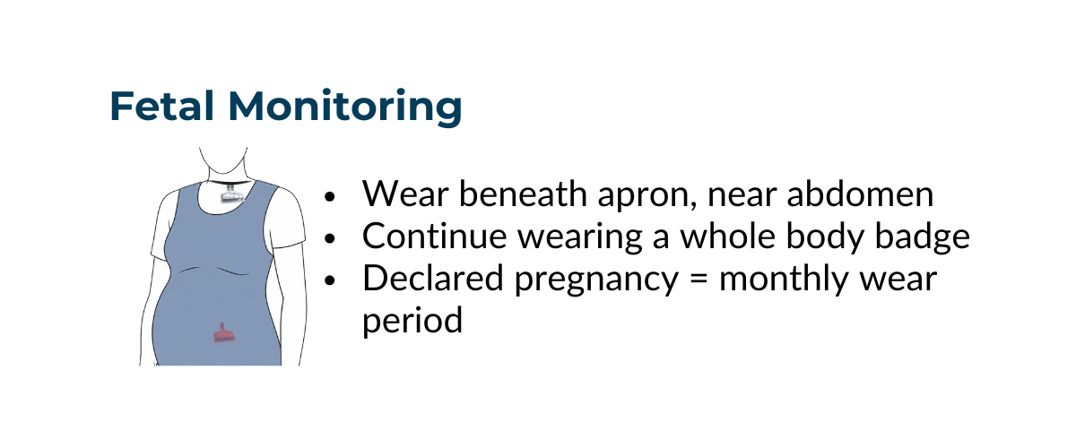 Fetal Monitoring Dosimeter Badge Wear Guidance