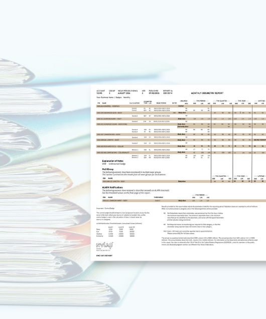 How to Read a Radiation Dosimetry Report: DDE, LDE, SDE, & ALARA Explained